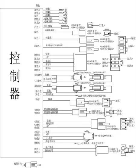 电动车控制器接线图详解以后自己可以维修了