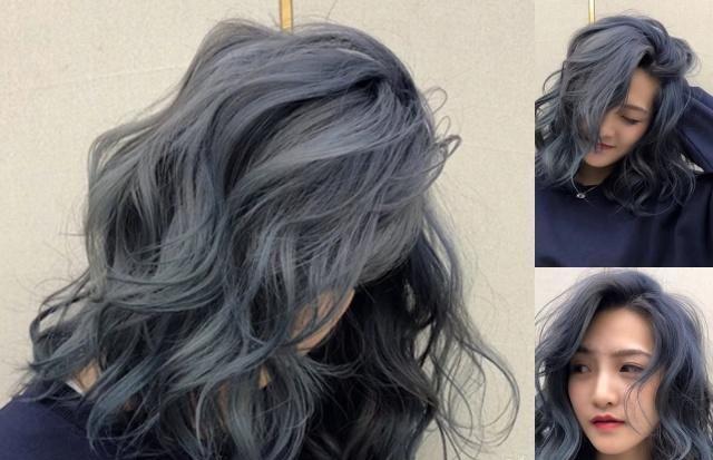 2019流行发色显白的染发颜色,雾霾蓝灰色好看显气质(收藏起来)