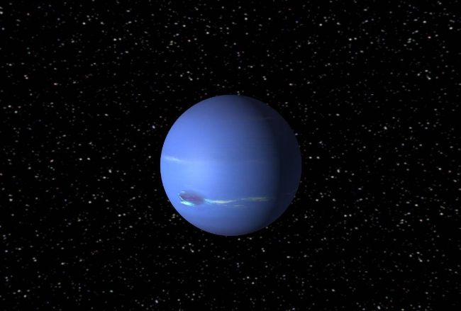 也是一颗非常寒冷的星球,海王星云顶的温度是-218 ℃,其表面似乎被一