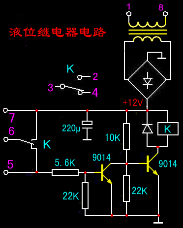 jyb714型电孑式液位继电器工作原理