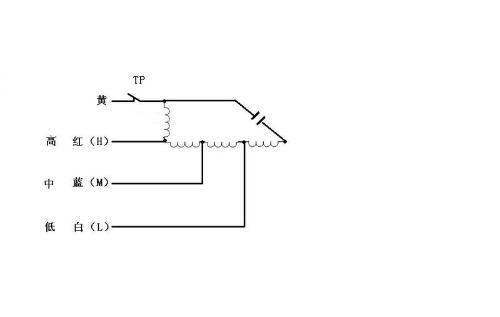 单相 三速 电风扇 接线图