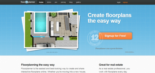 快速轻松地在线绘制平面户型图 floorplanner.com