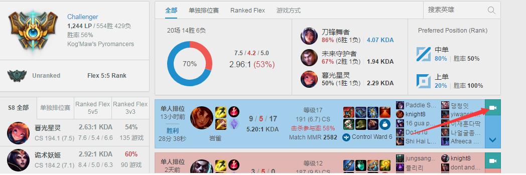 LOL����������ù����ͻ�������ս����ְҵѡ�� ��һ�ӽ�OB