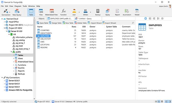 Ŀǰ���õ����PostgreSQL GUI