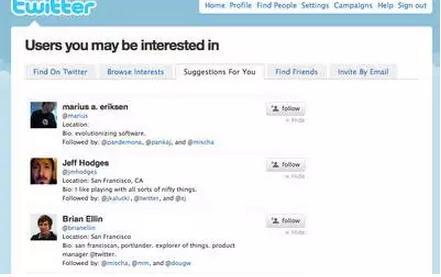 Twitter�����������ע���û������ʵģ�